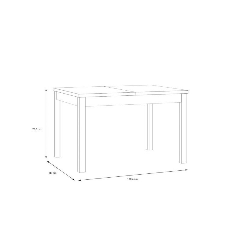 Stół rozkładany JOADAKIS TBLT7081-D89 Forte