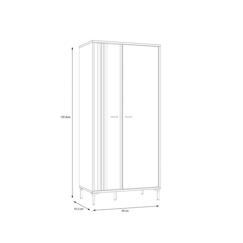Szafa ubraniowa JOAKIMIS JMXS721-M637 Forte