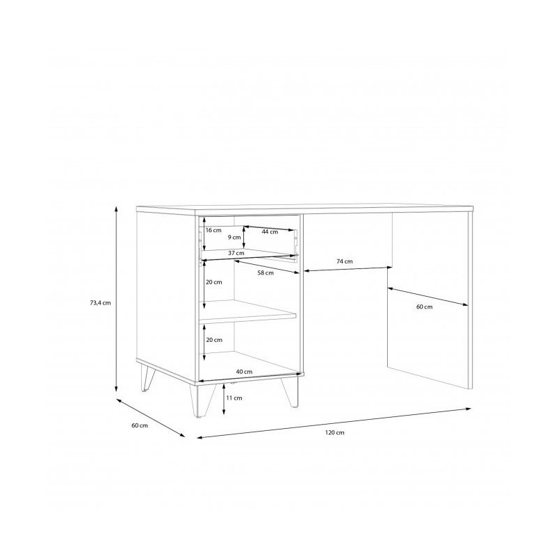 Biurko LYA LYAB211-M687 Forte