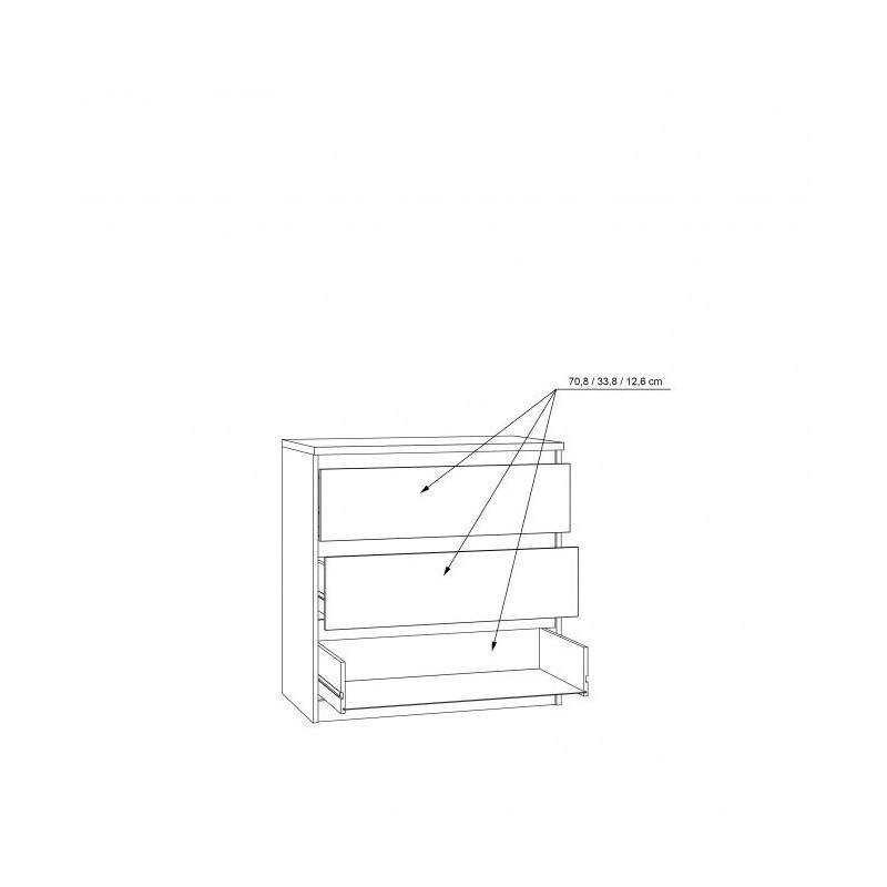 Komoda CHELSEA CHLK23-D78 Forte