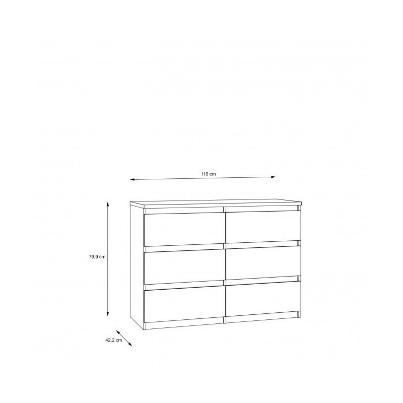 Komoda CHELSEA CHLK24-D78 Forte