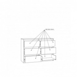 Komoda CHELSEA CHLK24-D78 Forte