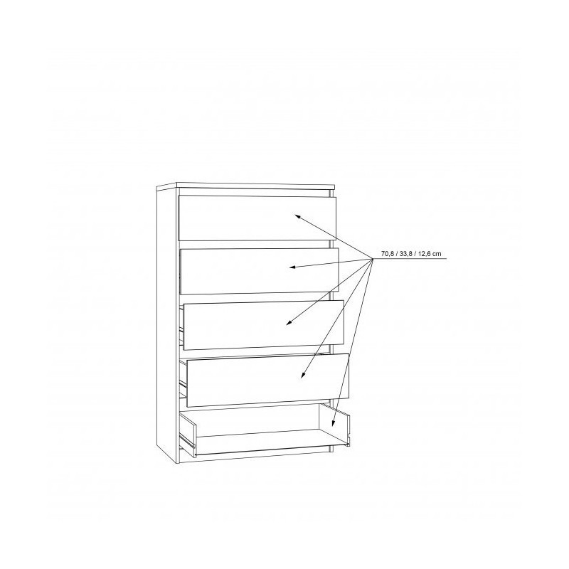 Komoda CHELSEA CHLK45-D78 Forte