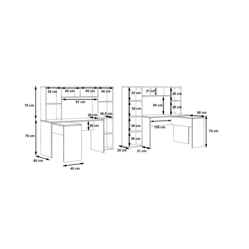 Biurko NET106 ERBB541-C979 Forte