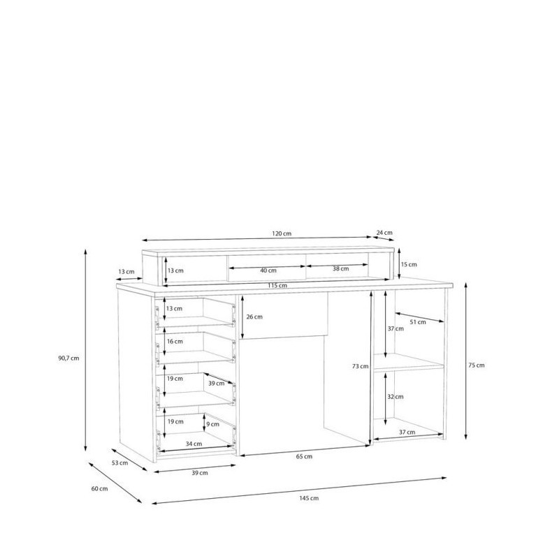 Biurko NET106 MT980-M823 Forte