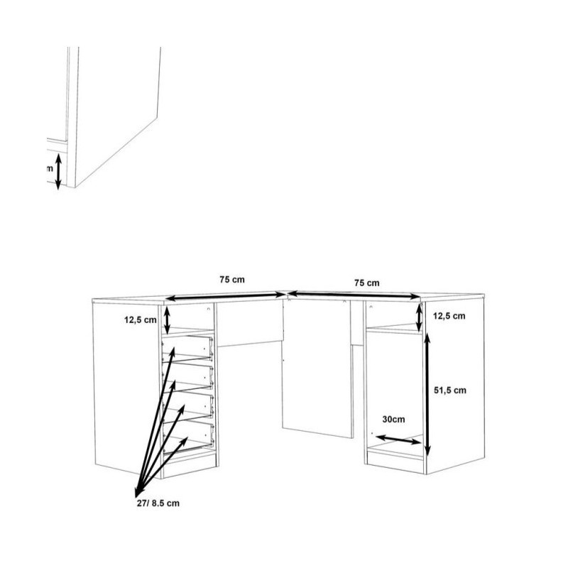 Biurko NET106 OFDB125-120 Forte