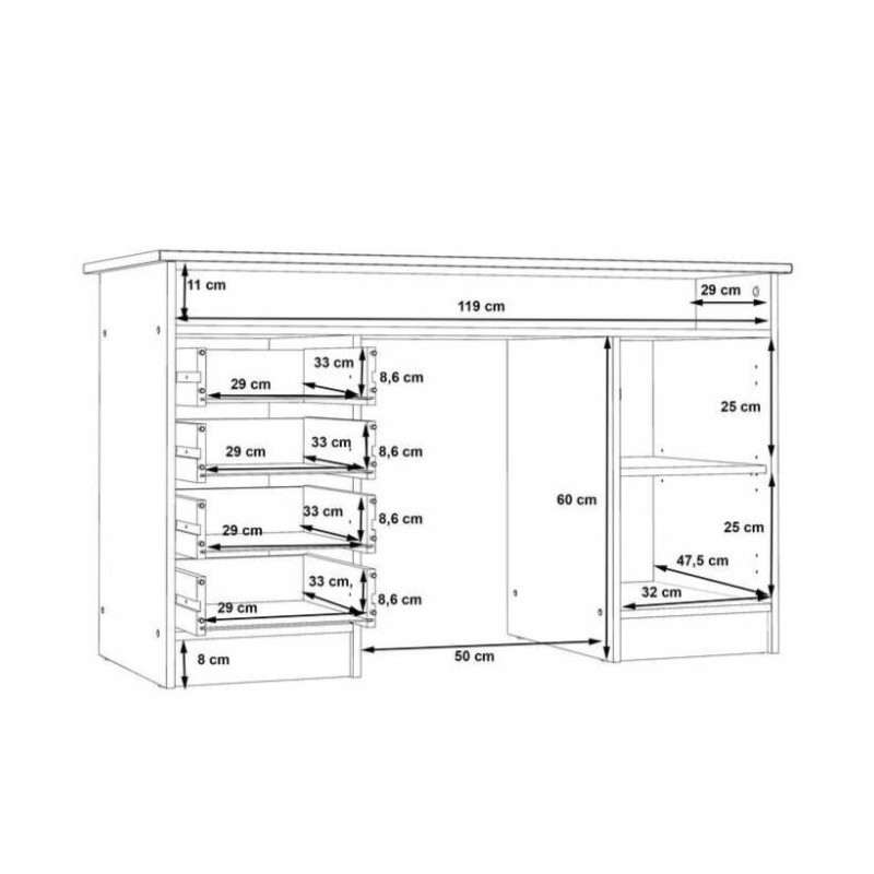 Biurko NET106 MT931-T19 Forte