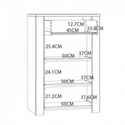 Szafka na buty CHISBURY  BHLD211-M482 Forte