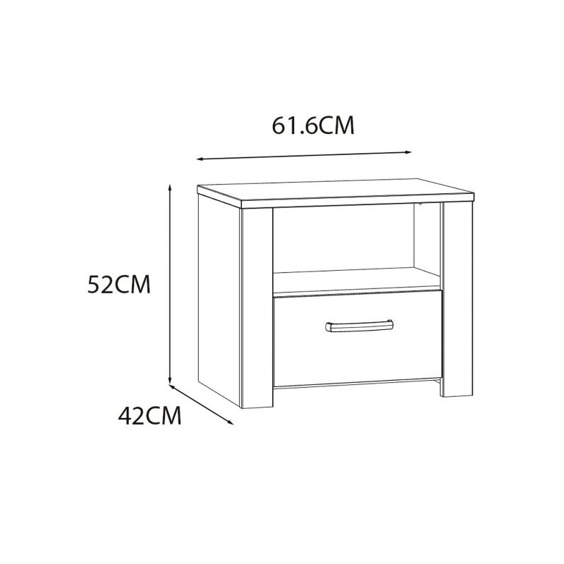 Szafka nocna CHISBURY  BHLK011-M482 Forte