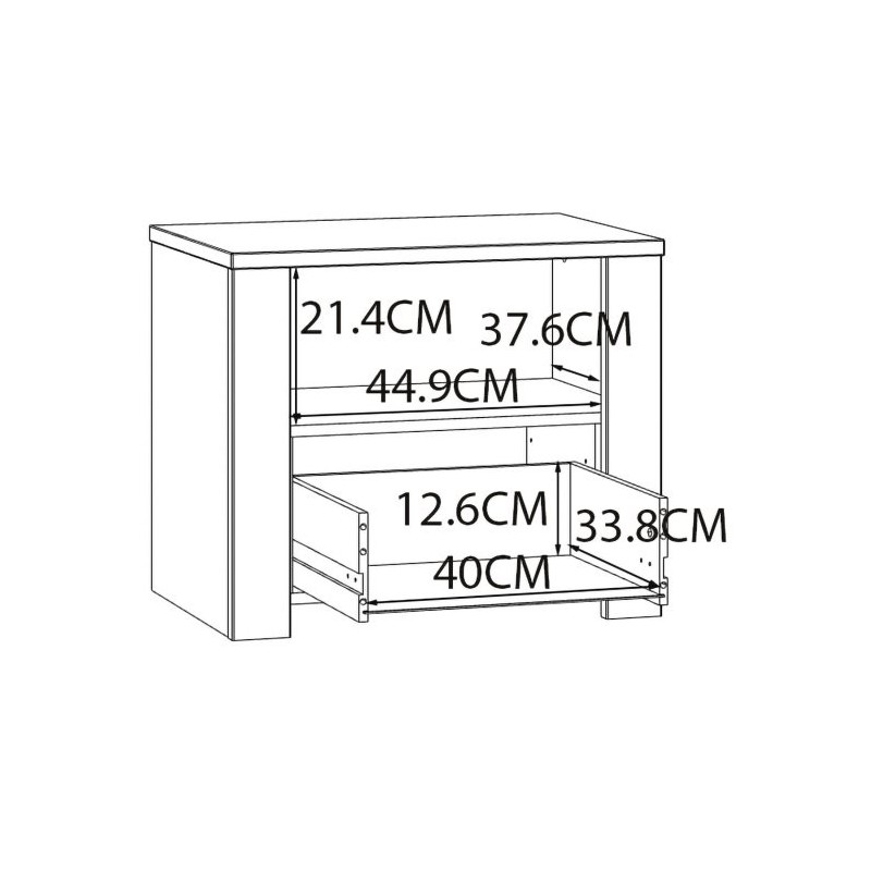 Szafka nocna CHISBURY  BHLK011-M482 Forte