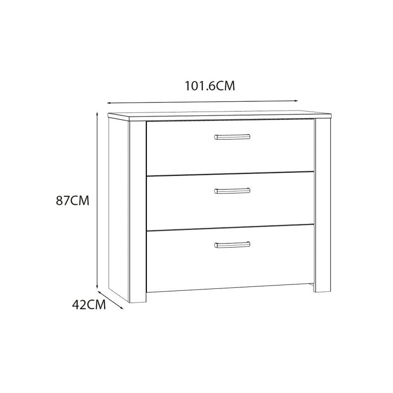 Komoda CHISBURY  BHLK211-M482 Forte