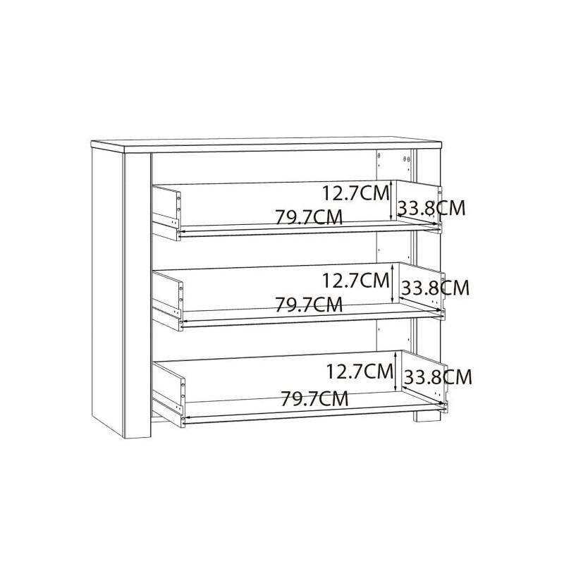 Komoda CHISBURY  BHLK211-M482 Forte