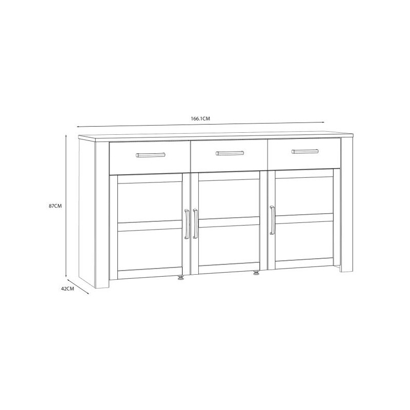 Komoda CHISBURY  BHLK231-M482 Forte