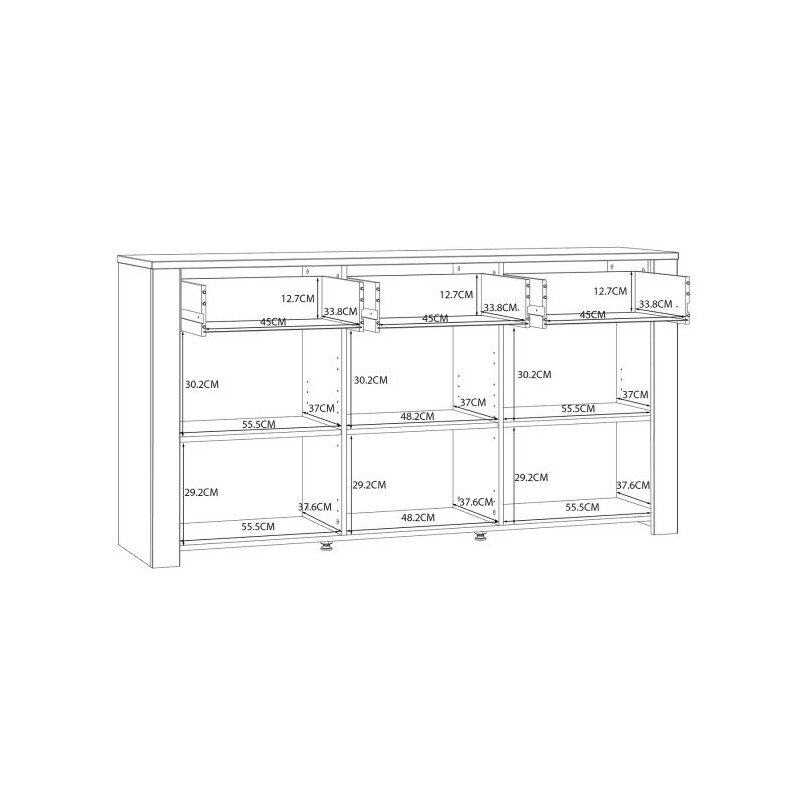 Komoda CHISBURY  BHLK231-M482 Forte