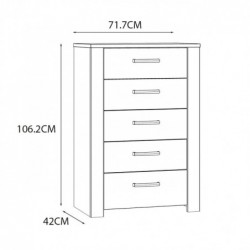 Komoda CHISBURY  BHLK311-M482 Forte