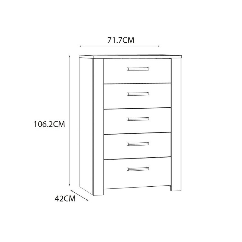 Komoda CHISBURY  BHLK311-M482 Forte