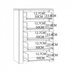 Komoda CHISBURY  BHLK311-M482 Forte