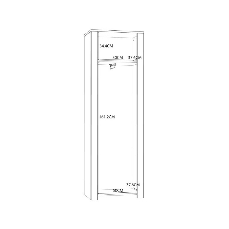 Szafa ubraniowa CHISBURY  BHLS711-M482 Forte