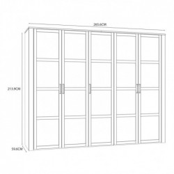 Szafa ubraniowa CHISBURY  BHLS951-M482 Forte
