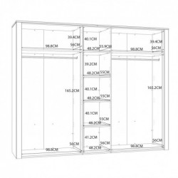 Szafa ubraniowa CHISBURY  BHLS951-M482 Forte