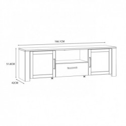 Szafka RTV CHISBURY  BHLT131-M482 Forte