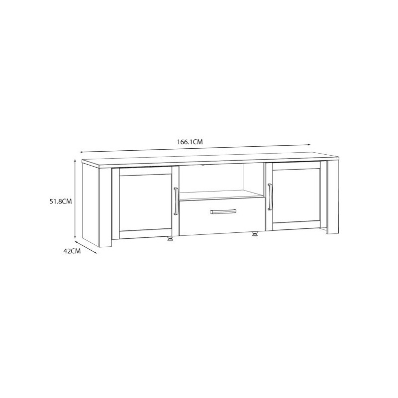 Szafka RTV CHISBURY  BHLT131-M482 Forte