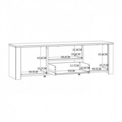 Szafka RTV CHISBURY  BHLT131-M482 Forte