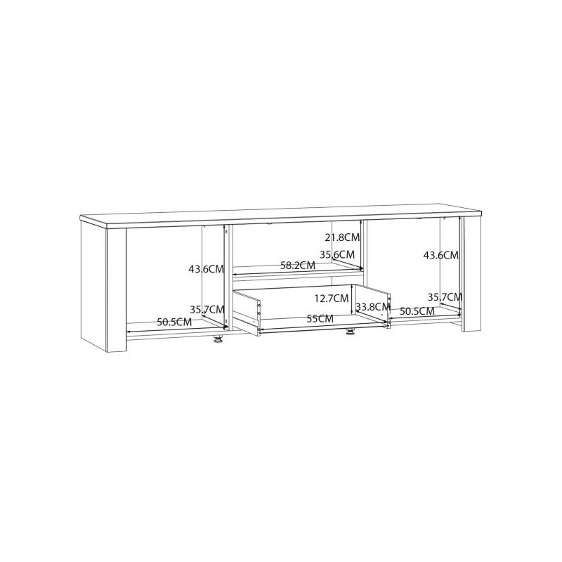 Szafka RTV CHISBURY  BHLT131-M482 Forte