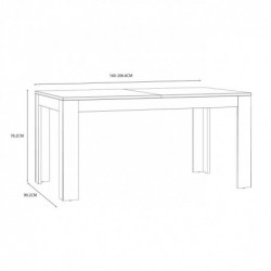 Stół rozkładany CHISBURY  XELT161-M482 Forte