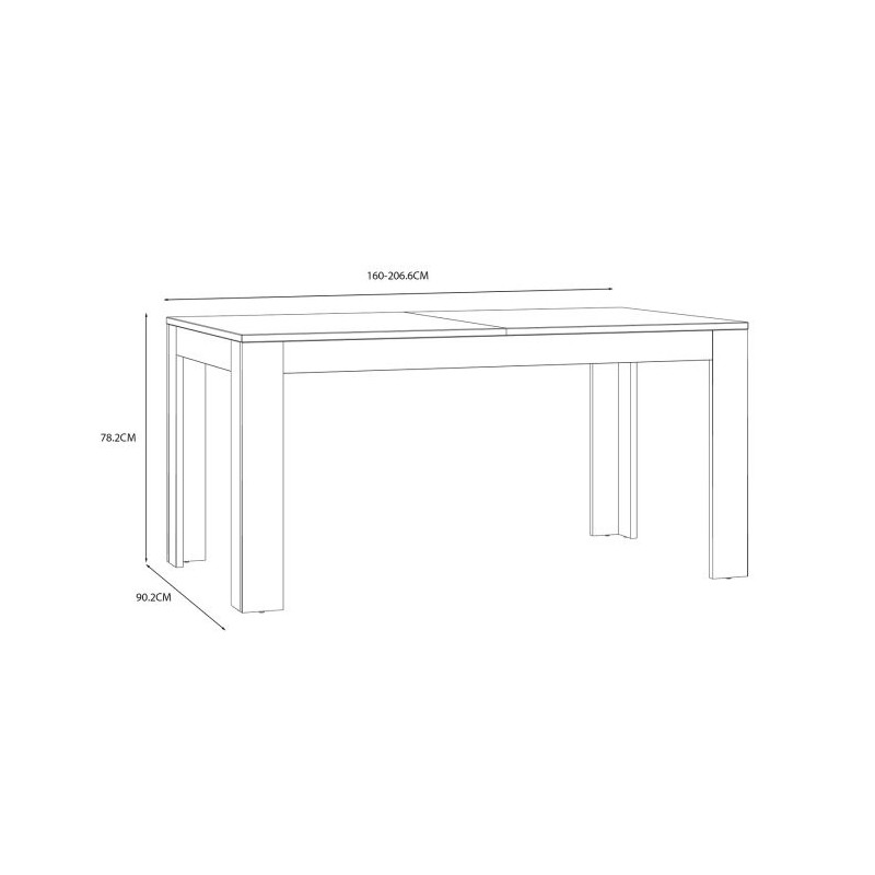 Stół rozkładany CHISBURY  XELT161-M482 Forte