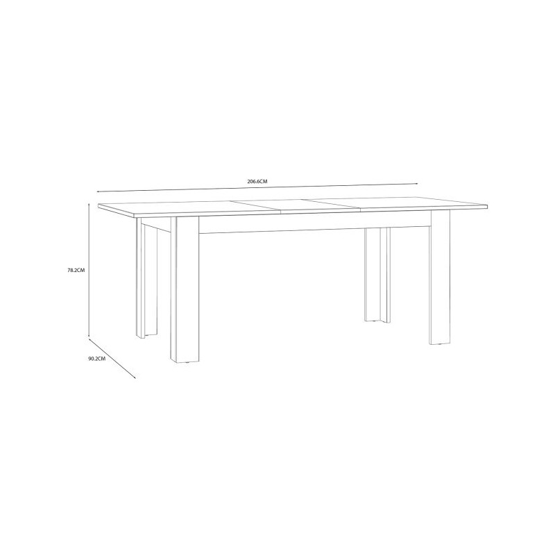 Stół rozkładany CHISBURY  XELT161-M482 Forte