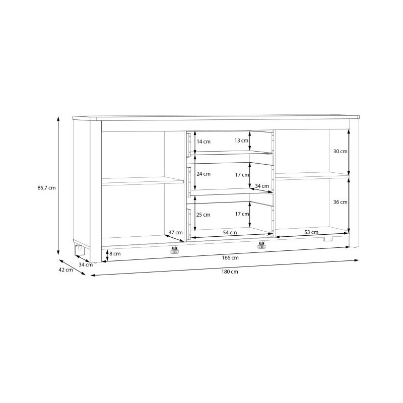 Komoda SELFOSS  SFXK233-M965 Forte