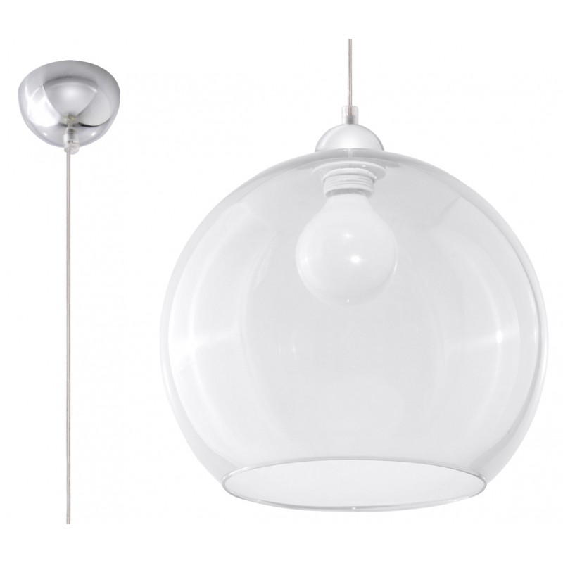  Lampa Wisząca BALL Transparentny