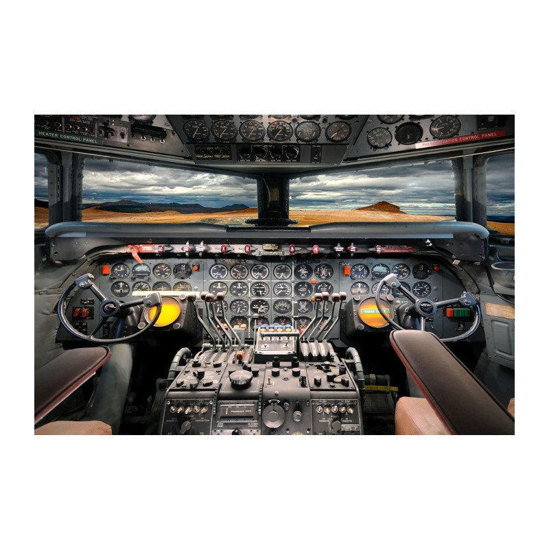 OBRAZ AIRPLANE COCKPIT 120X80 OBRAZ AIRPLANE COCKPIT 120X80