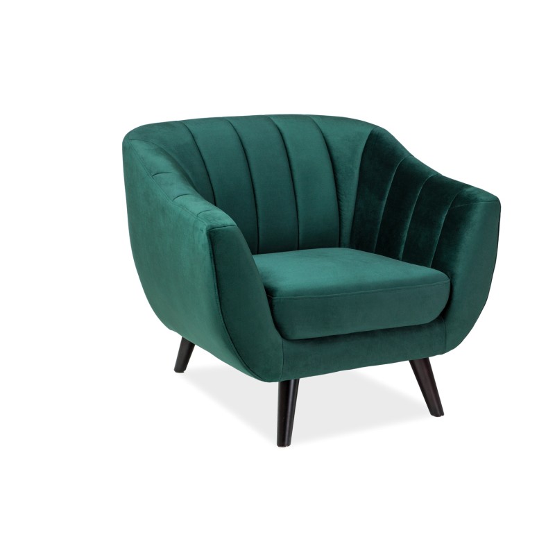 FOTEL ELITE 1 VELVET ZIELONY BLUVEL 78 / WENGE (T) FOTEL ELITE 1 VELVET ZIELONY BLUVEL 78 / WENGE (T)