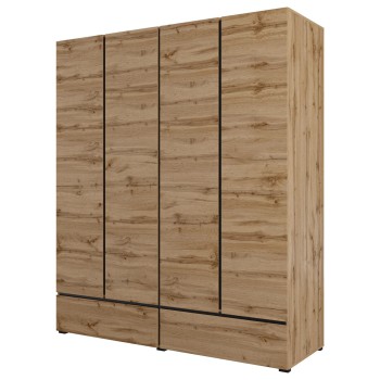 CROSS Szafa 4 drzwi 2 szufl. dąb wotan IMS Helvetia