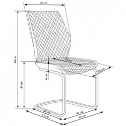 Krzesło metalowe K272 Halmar