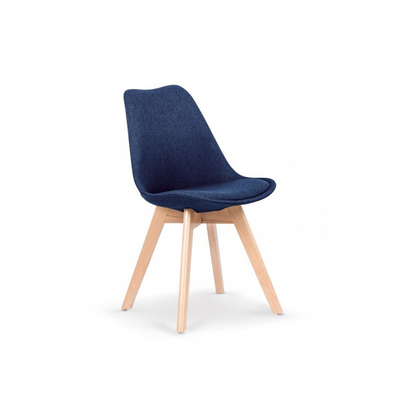 K303 krzesło ciemny niebieski / buk