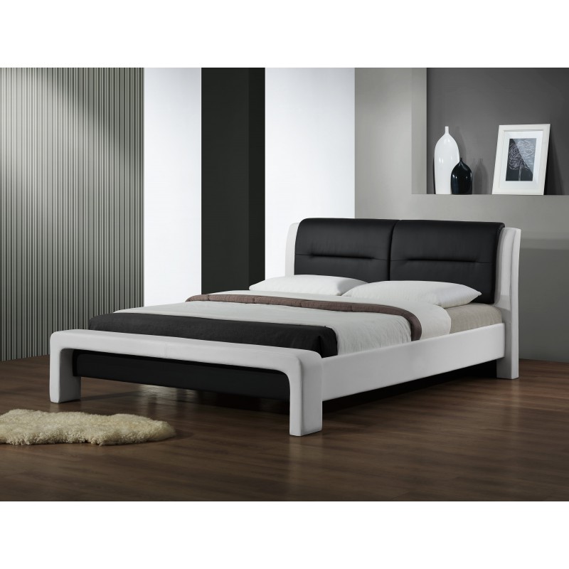 CASSANDRA 120 cm łóżko biało-czarny CASSANDRA 120 cm łóżko biało-czarny