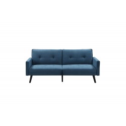 CORNER sofa rozkładana z funkcją narożnika niebieska 