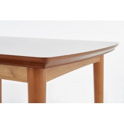 Stół BRADLEY biały/dąb lefkas Halmar