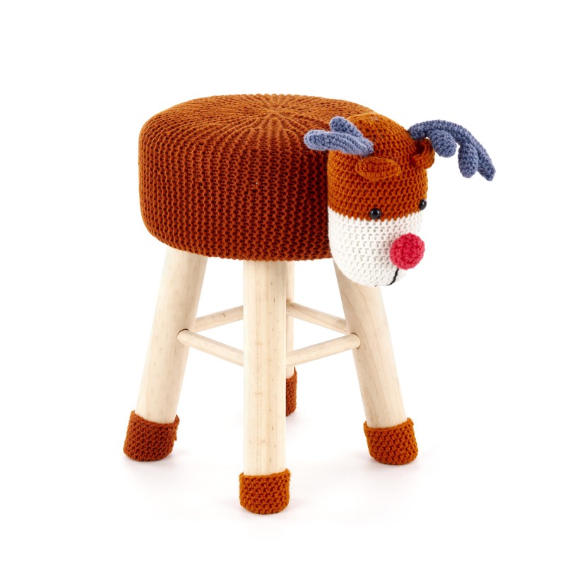 DOLLY 3 pufa renifer wielobarwny DOLLY 3 pufa renifer wielobarwny