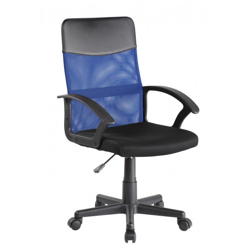 Krzesło obrotowe niebiesko/czarne QZY-68