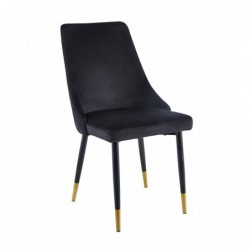 Krzesło velvet czarne GRS-031