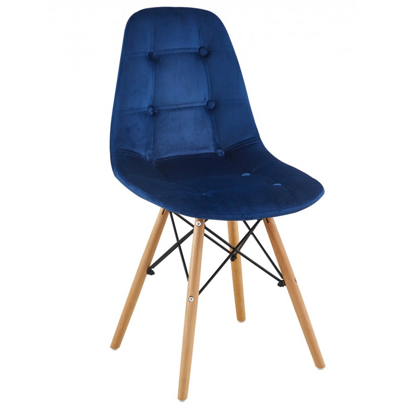 Krzesło velvet niebieski PC-106