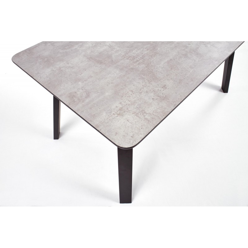 Stół HALIFAX beton/czarny Halmar