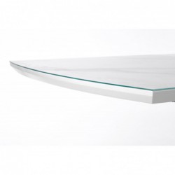 Stół rozkładany BLANCO marmur/biały Halmar