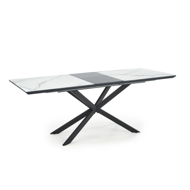 Stół rozkładany DIESEL marmur/czarny Halmar