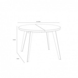 Stół rozkładany TABLES TBLT7001-D78-904 Forte
