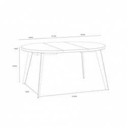 Stół rozkładany TABLES TBLT7001-120-904 Forte